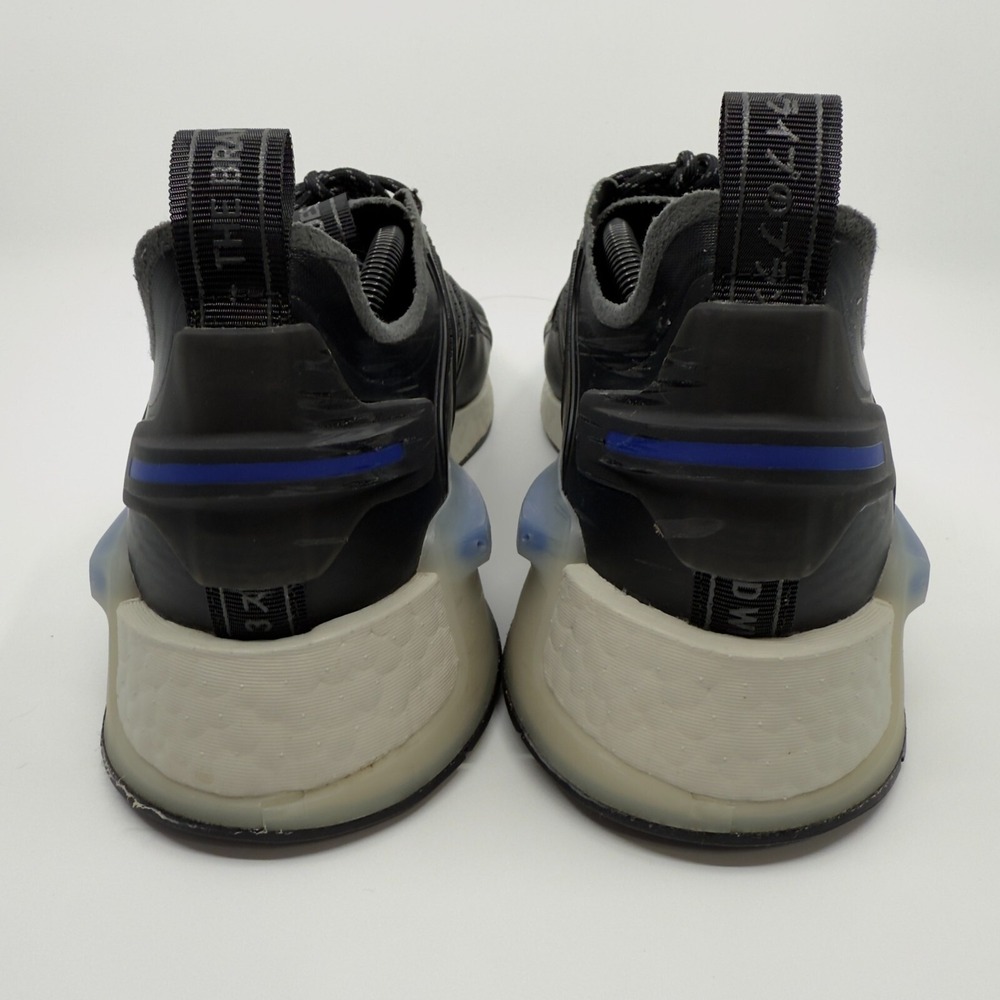 Adidas NMD v3 Mens 12 Black Blue White Rush Running Shoe Trainer Sneaker Stripes - Picture 5 of 16